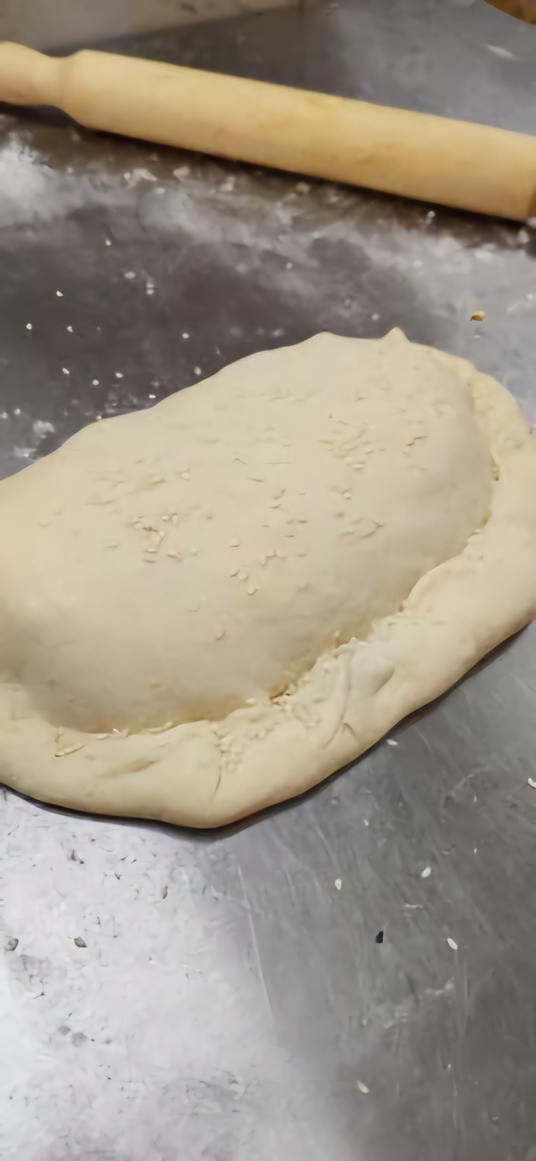 کالزونه مرغ و بادمجون